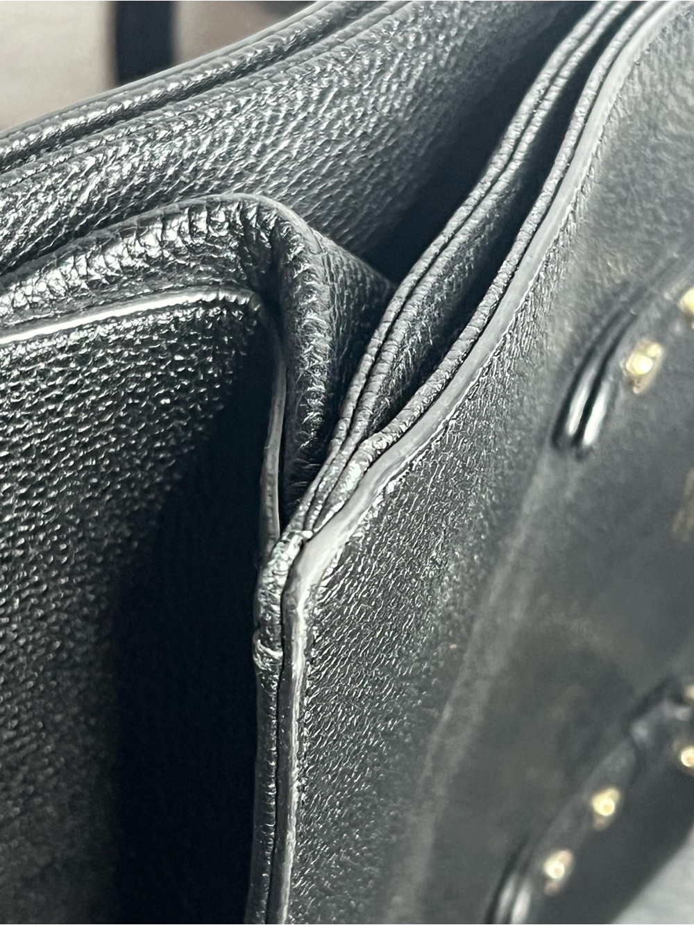 kate spade black pebbled leather crossbody satchel - Picture 11 of 12